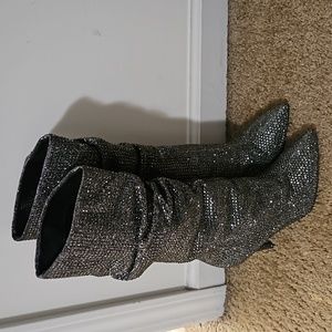 Jessica Simpson, Size 7, rhinestone boots, like new
